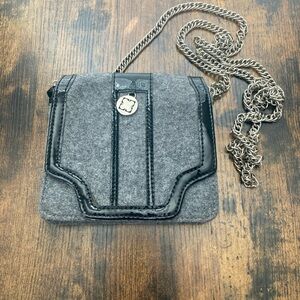 Liz Claiborne New York Soft Mini Wool Shoulder Crossbody Bag Hobo Tartan Celtic